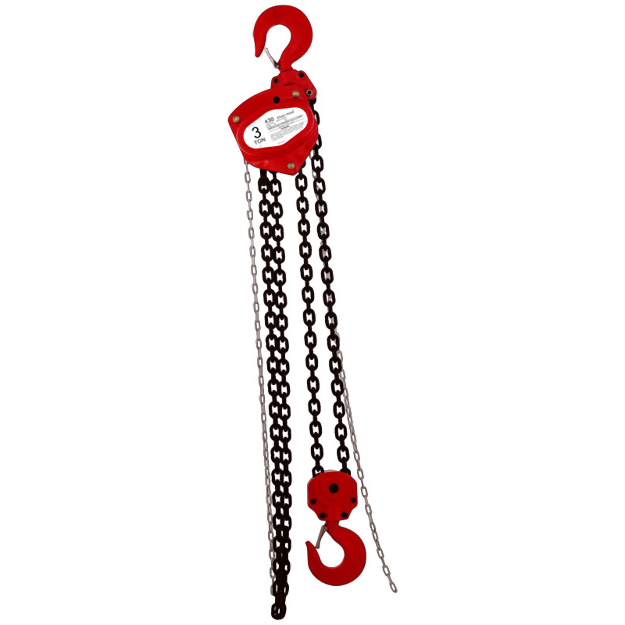 American Power Pull, 3 ton chain block w/ 20ft. lift, Power Source Manual Gear, Capacity 6000 lb, Lift Height 20 ft, Model# 430-20